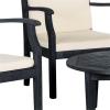 SAFAVIEH Outdoor Living Collection Anaheim 5-Piece Outdoor Living Set(Dark Slate Gray)
