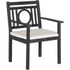 SAFAVIEH Outdoor Living Collection Montclair 5-Piece Dining Set(Dark Slate Gray)