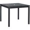 SAFAVIEH Outdoor Living Collection Montclair 5-Piece Dining Set(Dark Slate Gray)