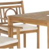 SAFAVIEH Outdoor Living Collection Montclair 5-Piece Dining Set(Natural / Beige)