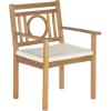 SAFAVIEH Outdoor Living Collection Montclair 5-Piece Dining Set(Natural / Beige)