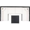SAFAVIEH Outdoor Sectional Diona Black/White Outdoor Living Set(Black)