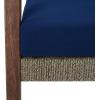 SAFAVIEH PAT7051A Collection Reid Grey Wash 4-Piece Outdoor Patio Set(Natural/Navy)