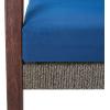 SAFAVIEH PAT7051A Collection Reid Grey Wash 4-Piece Outdoor Patio Set(Natural/Navy)