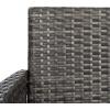 SAFAVIEH PAT7506B Collection Bandele Grey 4-Piece Outdoor Living Patio Set(Grey Brown / White)