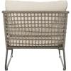 SAFAVIEH PAT9003A Collection Benjin Grey 4 Piece Living Outdoor Set(Brown / Beige)
