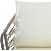 SAFAVIEH PAT9003A Collection Benjin Grey 4 Piece Living Outdoor Set(Brown / White)