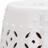 Safavieh Castle Gardens Collection Lattice Coin White Ceramic Garden Stool(White)