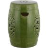 Safavieh Flora Glazed Ceramic Decorative Garden Stool, Cream(Spring Green)