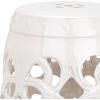 Safavieh Imperial Vine Ceramic Decorative Garden Stool, Light Blue(Antique White)