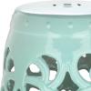 Safavieh Imperial Vine Ceramic Decorative Garden Stool, Light Blue(Light Blue)
