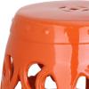 Safavieh Imperial Vine Ceramic Decorative Garden Stool, Light Blue(Orange)