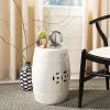 Safavieh Modern Ming Ceramic Decorative Garden Stool, Light Aqua(Cream)