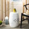 Safavieh Modern Ming Ceramic Decorative Garden Stool, Light Aqua(white)