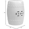 Safavieh Modern Ming Ceramic Decorative Garden Stool, Light Aqua(white)