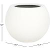 Safavieh Outdoor Collection Gerand Black Concrete Planter (Fully Assembled)(White)