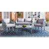 Safavieh Outdoor Collection Kerson Rope Cushion 4-Piece Patio Backyard Living Set PAT7519A, Grey/Beige(Grey / Grey)