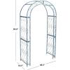 Safavieh Outdoor Collection Pagan Antique White Arch(Mossy Blue)