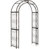 Safavieh Outdoor Collection Pagan Antique White Arch(Rustic Brown)