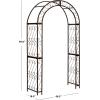 Safavieh Outdoor Collection Pagan Antique White Arch(Rustic Brown)