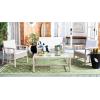 Safavieh Outdoor Collection Reslor Wicker Cushion 4-Piece Living Set PAT7713D, Natural/White(Grey / White)