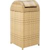 Safavieh Outdoor Collection Serapis Grey Wicker Trash Bin(Natural)