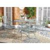 Safavieh Outdoor Collection Thessaly Antique White 5 Piece Patio Set(Antique Dark Green)