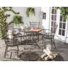 Safavieh Outdoor Collection Thessaly Antique White 5 Piece Patio Set(Rustic Brown)