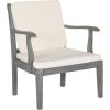 Safavieh Outdoor Living Collection Bradbury 4-Piece Outdoor Living Set, Natural/Beige, Chair: 25.6″ x 24.8″ x 31.9″ Bench: 48.4″ x 24.8″(Ash Grey / Beige)