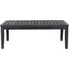 Safavieh Outdoor Living Collection Bradbury 4-Piece Outdoor Living Set, Natural/Beige, Chair: 25.6″ x 24.8″ x 31.9″ Bench: 48.4″ x 24.8″(Dark Slate Gray / Beige)