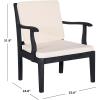Safavieh Outdoor Living Collection Bradbury 4-Piece Outdoor Living Set, Natural/Beige, Chair: 25.6″ x 24.8″ x 31.9″ Bench: 48.4″ x 24.8″(Dark Slate Gray / Beige)