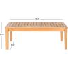 Safavieh Outdoor Living Collection Bradbury 4-Piece Outdoor Living Set, Natural/Beige, Chair: 25.6″ x 24.8″ x 31.9″ Bench: 48.4″ x 24.8″(Natural / Beige)