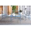 Safavieh PAT5000C Collection Leah Victorian Antique Blue 4-Piece Patio Outdoor Set(Mossy Blue)