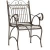 Safavieh PAT5000C Collection Leah Victorian Antique Blue 4-Piece Patio Outdoor Set(Rustic Brown)