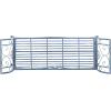 Safavieh PAT5016A Collection Arona Antique White Wrought Iron 51″ Outdoor Garden Bench(Mossy Blue)