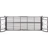 Safavieh PAT5016A Collection Arona Antique White Wrought Iron 51″ Outdoor Garden Bench(Rustic Brown)