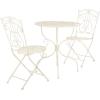 Safavieh PAT5028A Outdoor Collection Semly Pearl White 3-Piece Bistro Set(Pearl White)