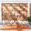 Safavieh PAT5028A Outdoor Collection Semly Pearl White 3-Piece Bistro Set(Unearthed Rust)