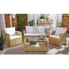 Safavieh PAT7516B Collection Vellor Grey 4-Piece Outdoor Living Patio Set, Grey/Grey(Natural/White)