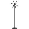 SAFAVIEH Lighting Collection Urban Retro Mid-Century Modern Industrial Sputnik Black 68-inch 12-light Living Room Bedroom Home Office Standing Floor Lamp (LED Edison Bulbs Included)