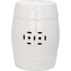Safavieh Modern Ming Ceramic Decorative Garden Stool, Light Aqua(Cream)