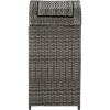 Safavieh Outdoor Collection Serapis Grey Wicker Trash Bin(Grey Brown)