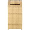 Safavieh Outdoor Collection Serapis Grey Wicker Trash Bin(Natural)