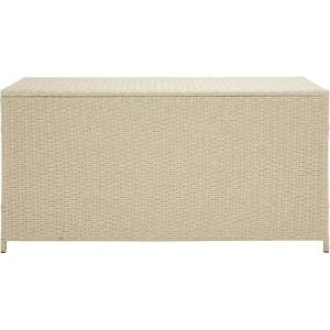 SAFAVIEH Outdoor Collection Oliveira Natural/White Cushion Box(Beige/White)