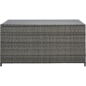 SAFAVIEH Outdoor Collection Oliveira Natural/White Cushion Box(Grey/White)