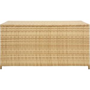 SAFAVIEH Outdoor Collection Oliveira Natural/White Cushion Box(Natural/White)