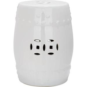 Safavieh Modern Ming Ceramic Decorative Garden Stool, Light Aqua(white)