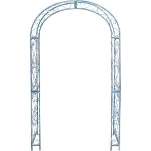 Safavieh Outdoor Collection Pagan Antique White Arch(Mossy Blue)
