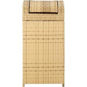 Safavieh Outdoor Collection Serapis Grey Wicker Trash Bin(Natural)