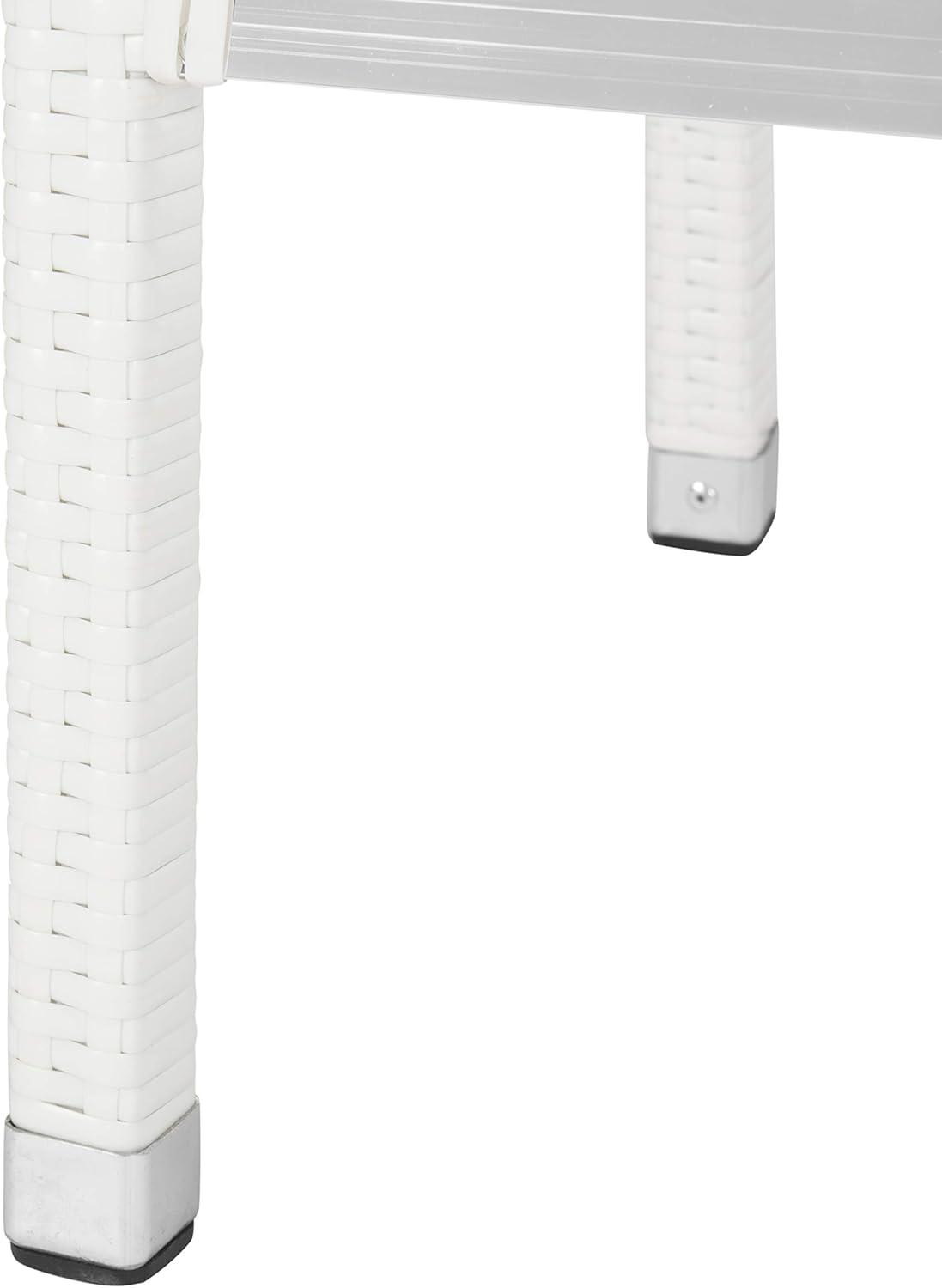 image:imageSAFAVIEH FOX5201C Collection Bethel IndoorOutdoor Bar Stool WhiteWhite